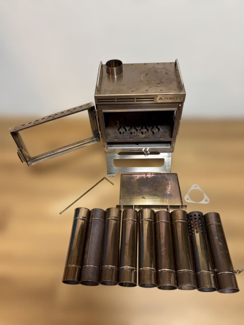 POMOLY Dweller Max 2.0 ステンレス製キャンプ用薪ストーブ