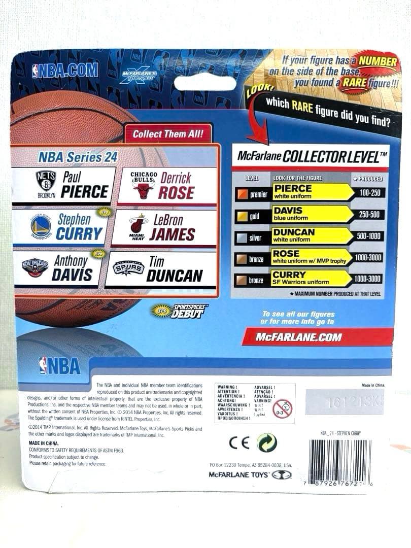 NBA フィギュア STEPHEN CURRY ウォリアーズ １体 未開封品