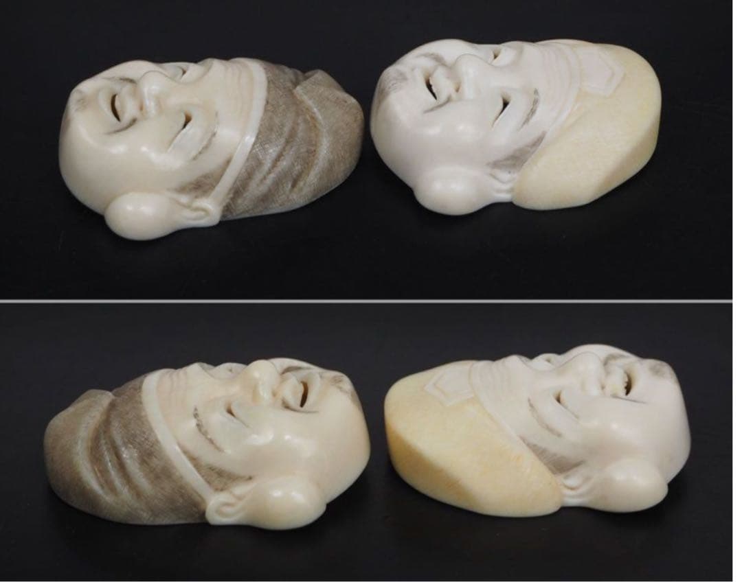 送料無料『東秀』作　大黒恵比寿　『澗豊斎』銘　べっ甲金蒔絵台置物幅19×10ｃｍ