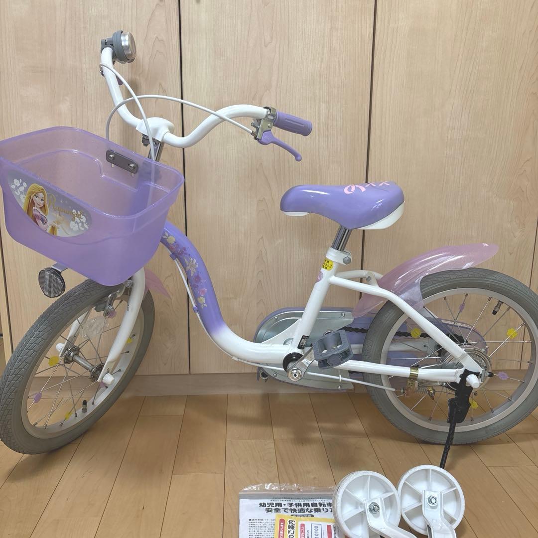 直接引渡限定　千葉県　アイデス　ラプンツェル 幼児用自転車 16インチ
