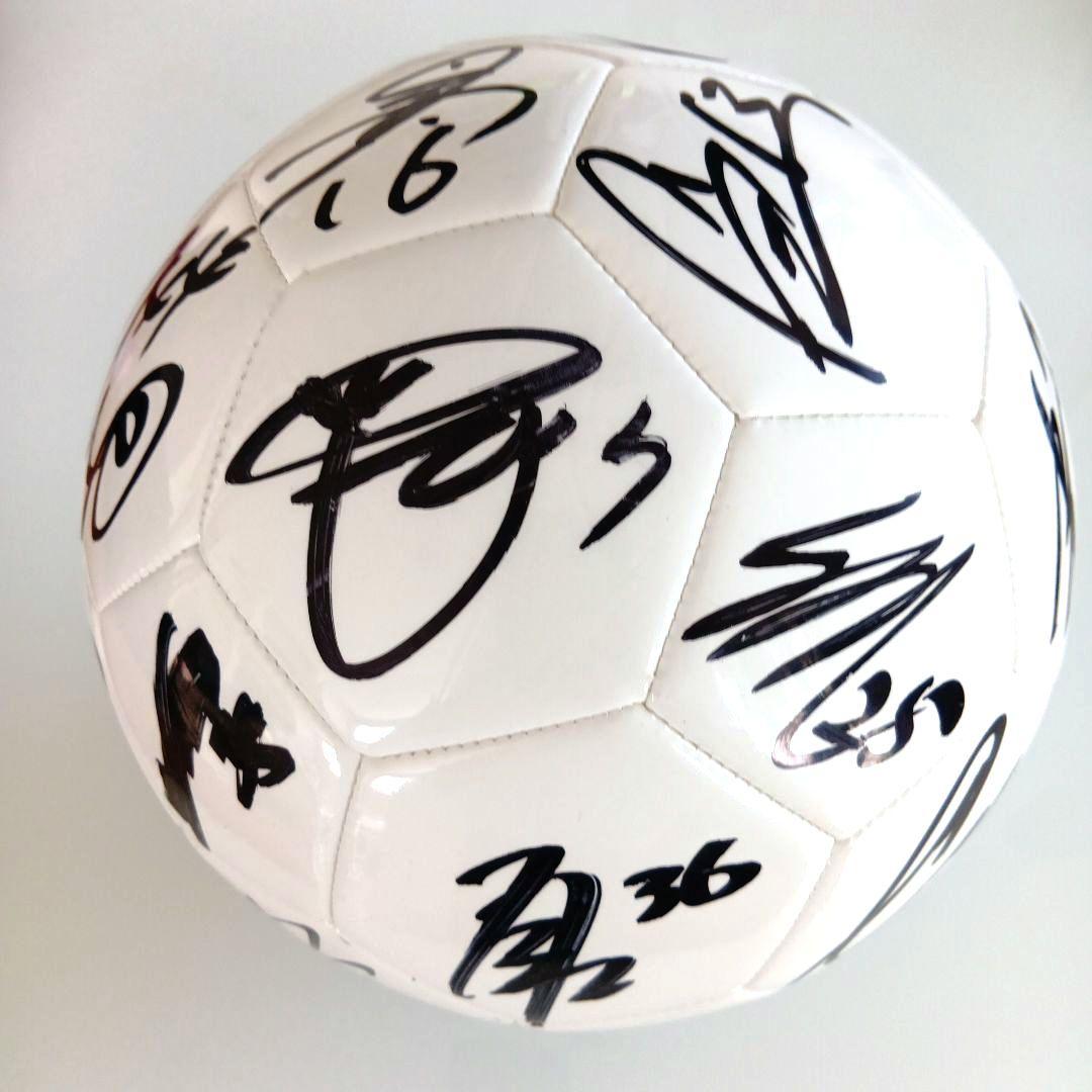 松本山雅 2025年複数選手直筆サイン入りボール 5号球