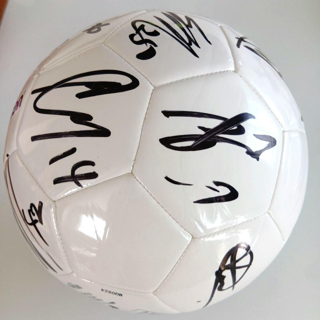 松本山雅 2025年複数選手直筆サイン入りボール 5号球