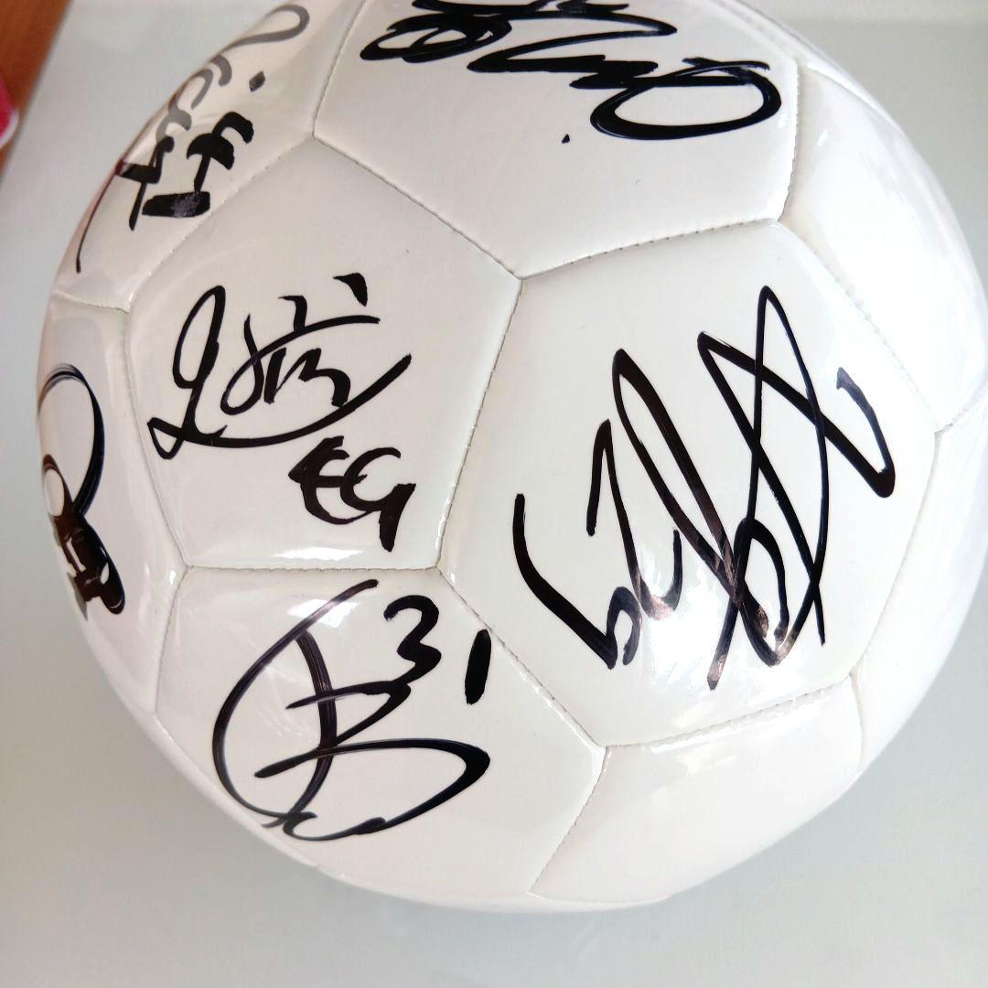 松本山雅 2025年複数選手直筆サイン入りボール 5号球