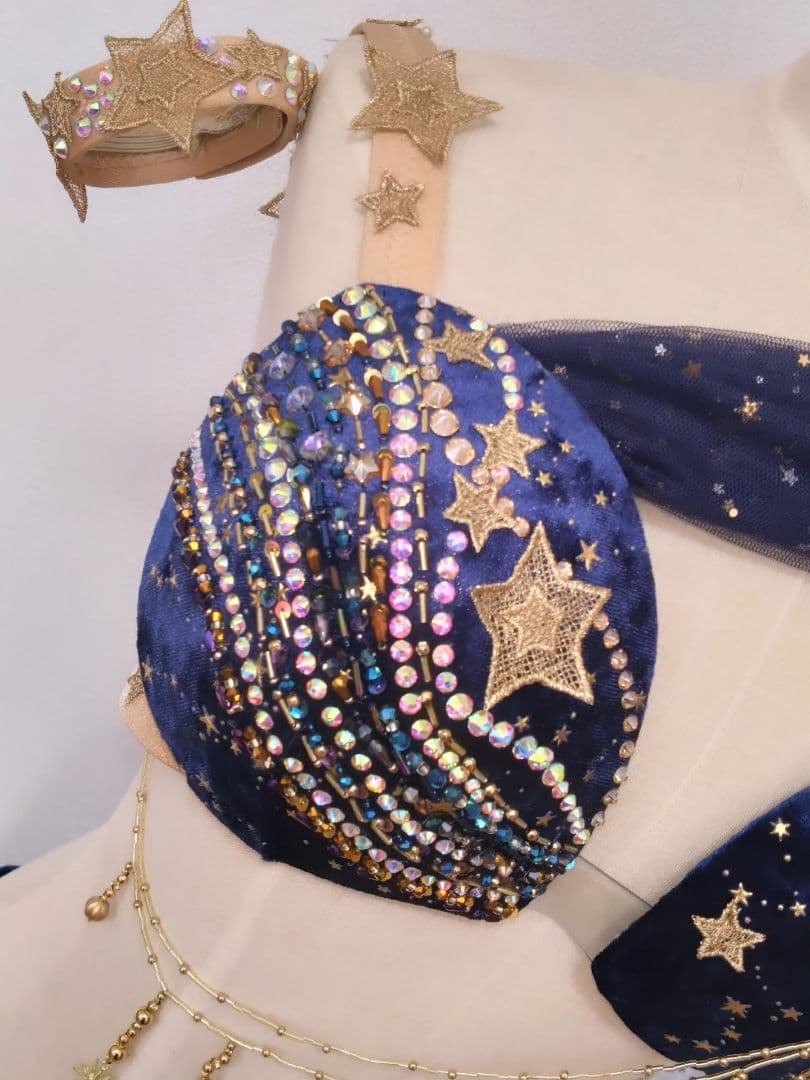 ベリーダンス衣装　ブラスカート小物など5点セット