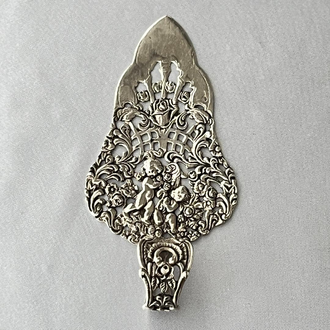 【 Bodemer】 薔薇と天童のケーキサーバー【純銀】11.5cm