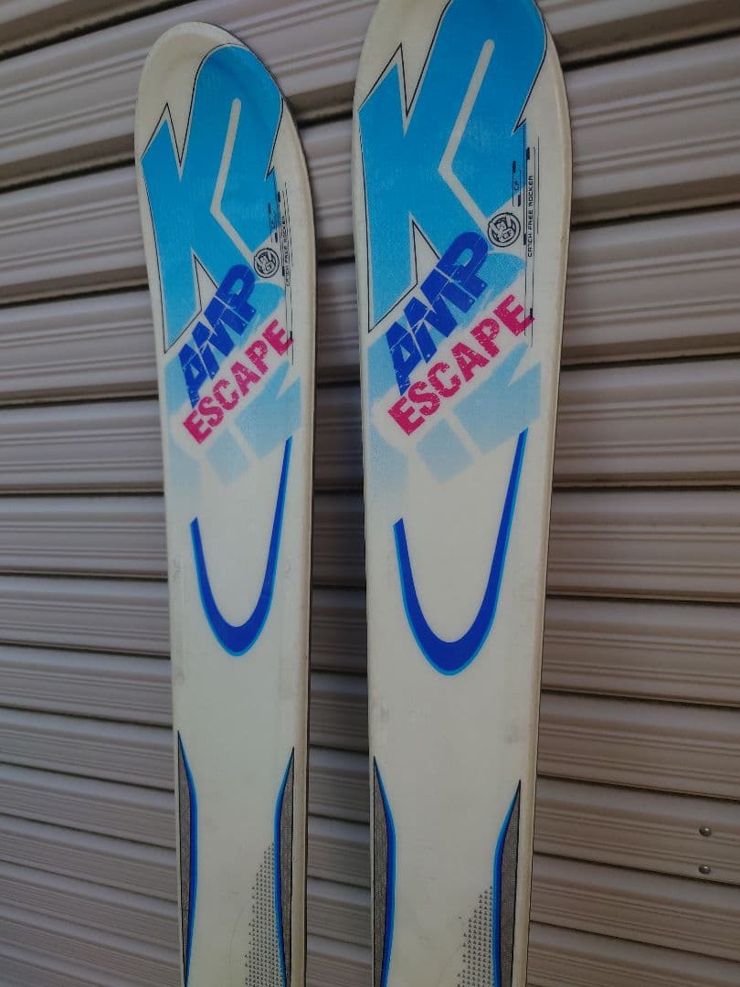ジュニア　スキー板　K2 136cm ロッカー　調整可ビンディング