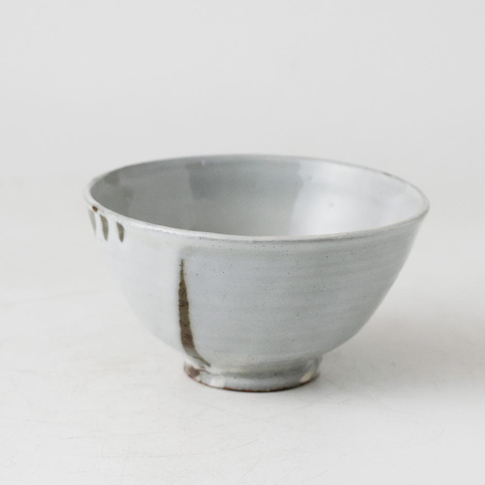 【名品】如拙庵 須田祥豊 造 粉引写 茶碗 共箱 茶道具 京焼写しの名手本物保証