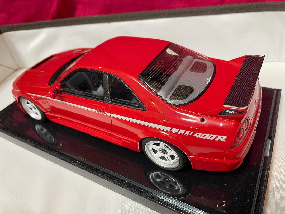 希少★訳アリ美品 京商　日産 ニスモ400R　1/18 ミニカー