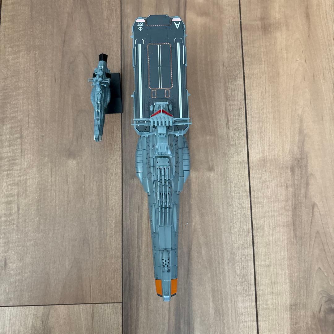 宇宙戦艦ヤマト1000分の1プラモデルアスカ級補給母艦完成品