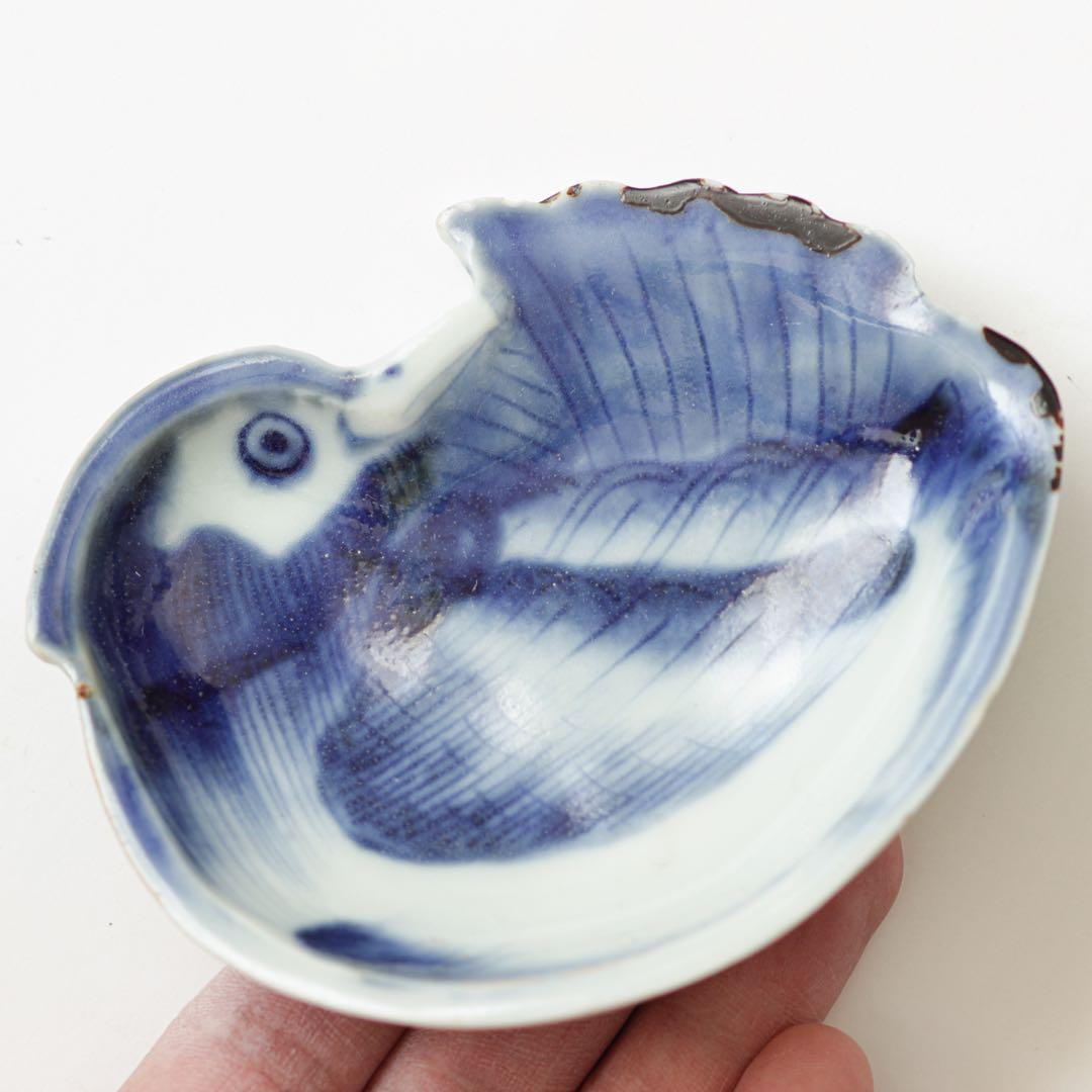 古伊万里　伊万里　江戸　後期　鳥形　変形皿　小皿　手塩皿