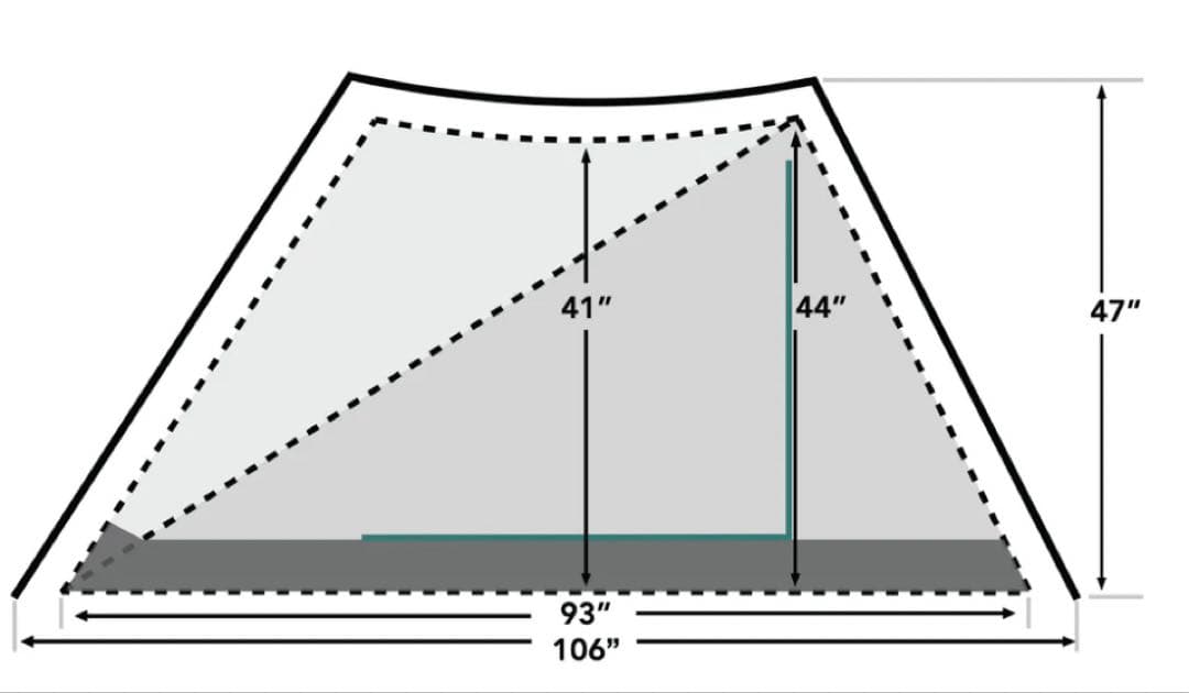 Durston gear x-mid 1, フットプリント、ペグ付き）