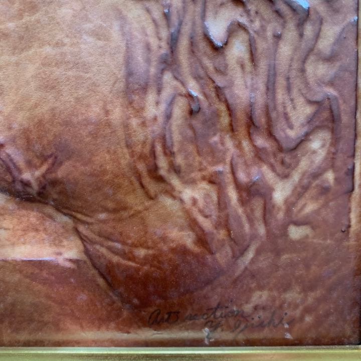 絵画  皮革アート