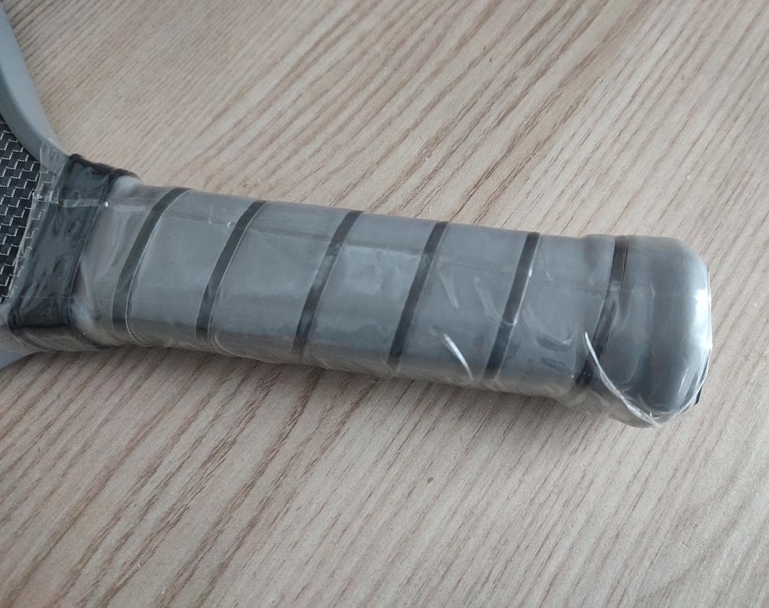 ピックルボール パドル チタン 生カーボンファイバ シルバー