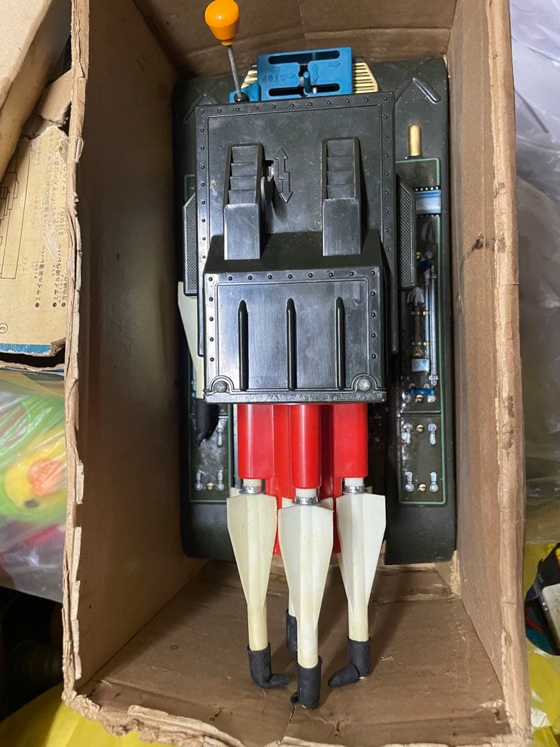 希少　ミサイルタンクMS33 ブリキ　箱付き　当時物