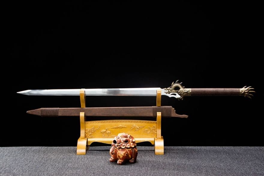 蒼龍剣-高性能マンガン鋼 古兵器 武具　刀装具　日本刀　模造刀 居合刀 長尺