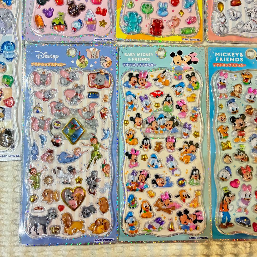正規品 ディズニー プチドロップシール ピクサー ミッキー ダンボ アリス