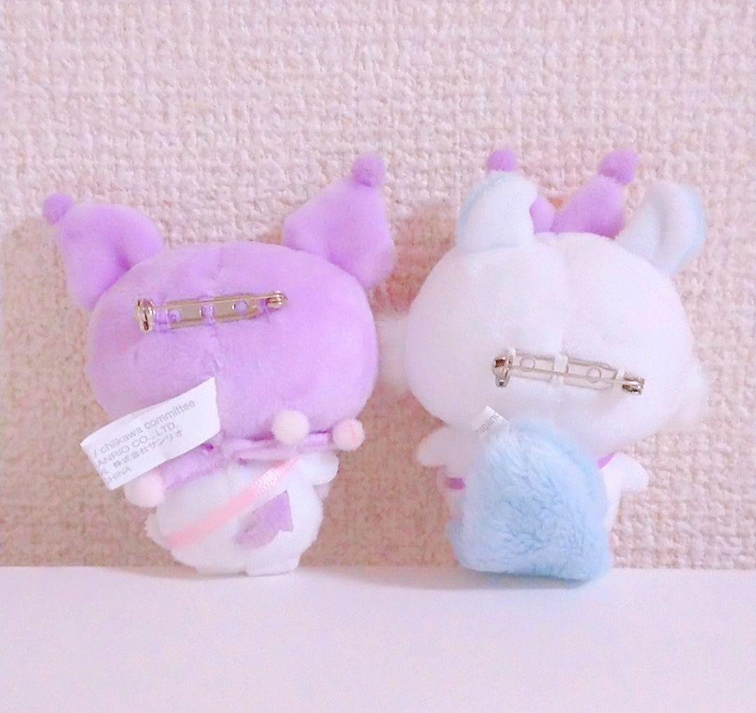 ちいかわ モモンガ クロミ ブローチ サンリオ Sanrio ペアブローチ
