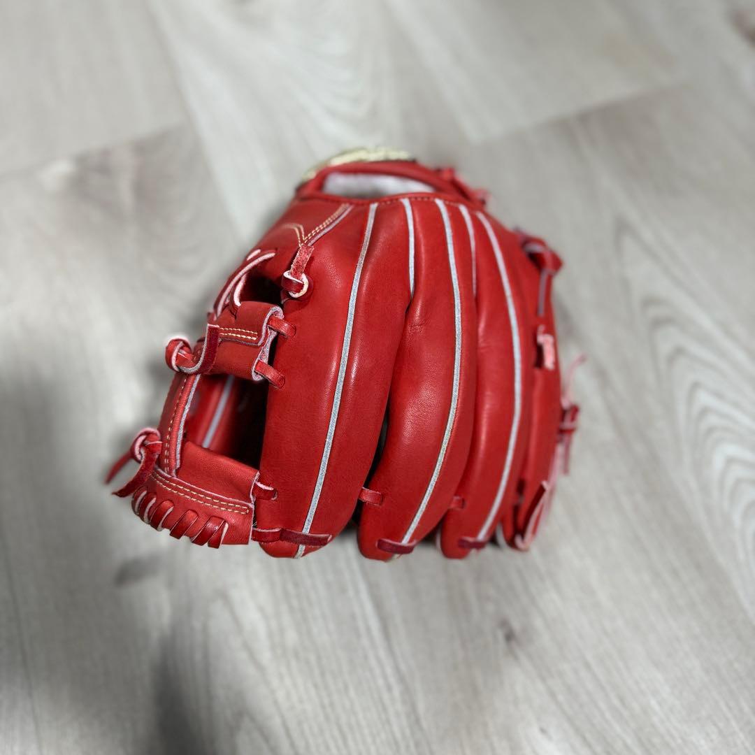 MIZUNO Global Elite レッド グローブ　内野手用 収納袋付き