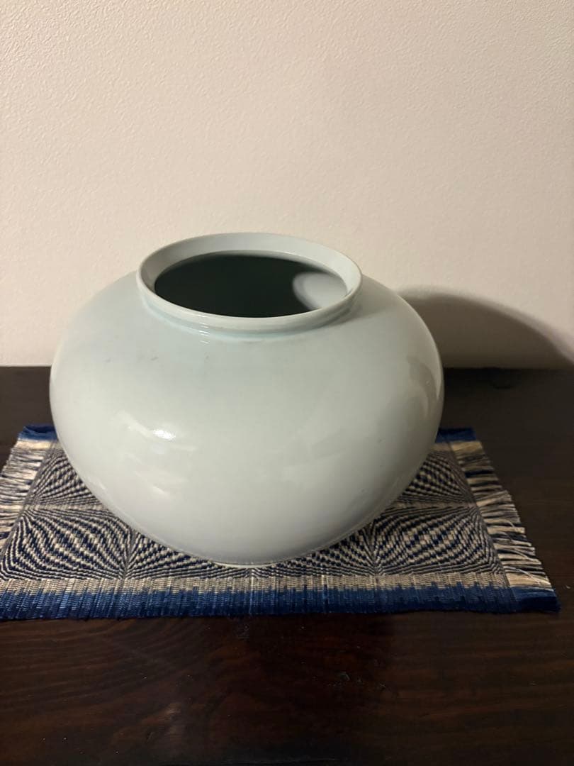 安東五　白磁　壺