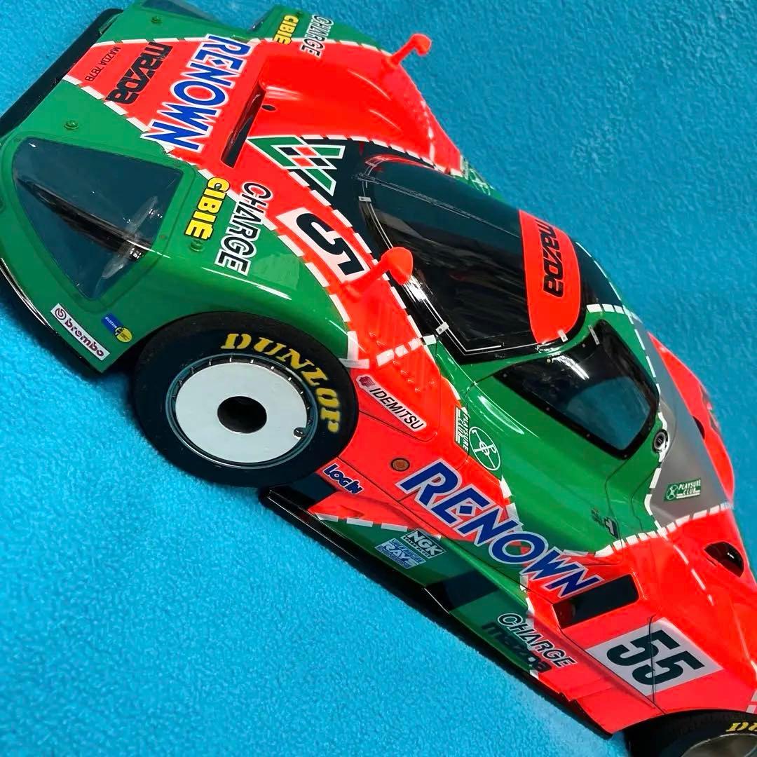 タミヤ RCカーボディ & タイヤ、ホイール　マツダ 787B 塗装ミスあり