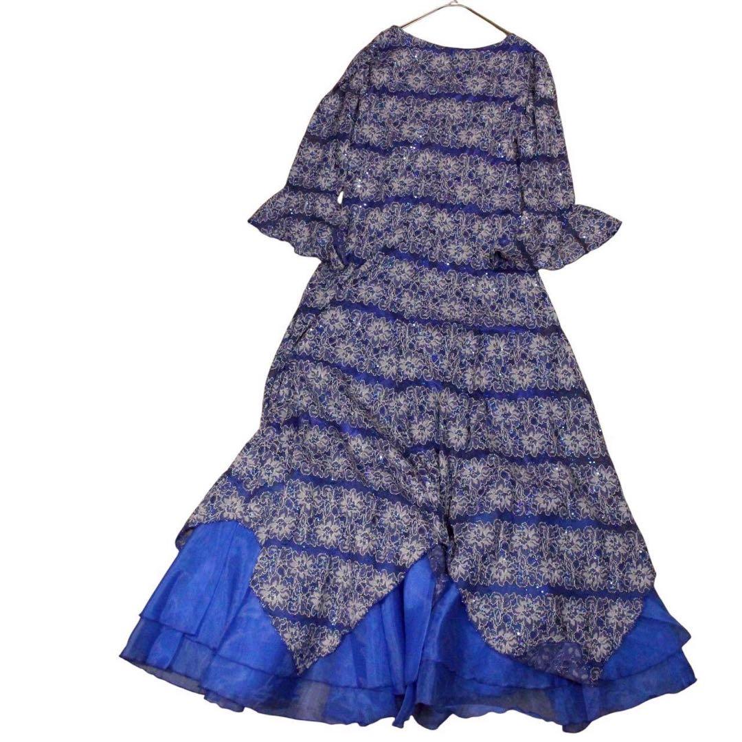 美品　Da Vetrash　ダ・ベトラッシュ【M】フラメンコ ドレス レース装飾