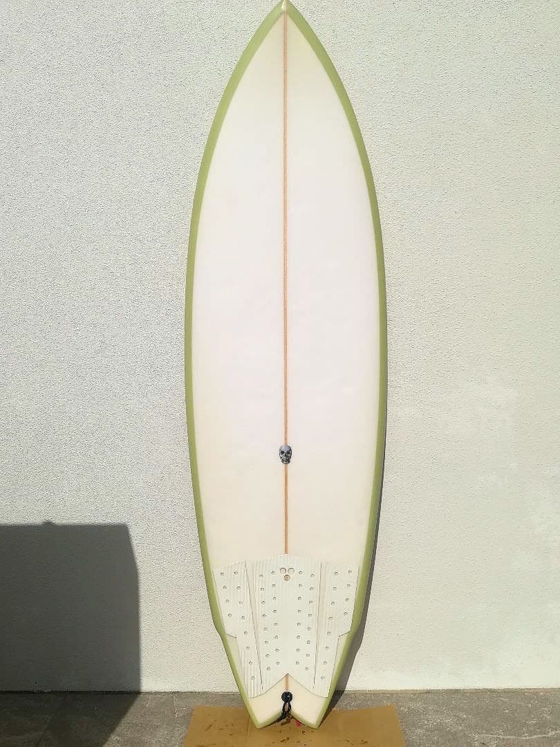 クリステンソン レーンスプリッター スワローテール 5'7ft フィン付き