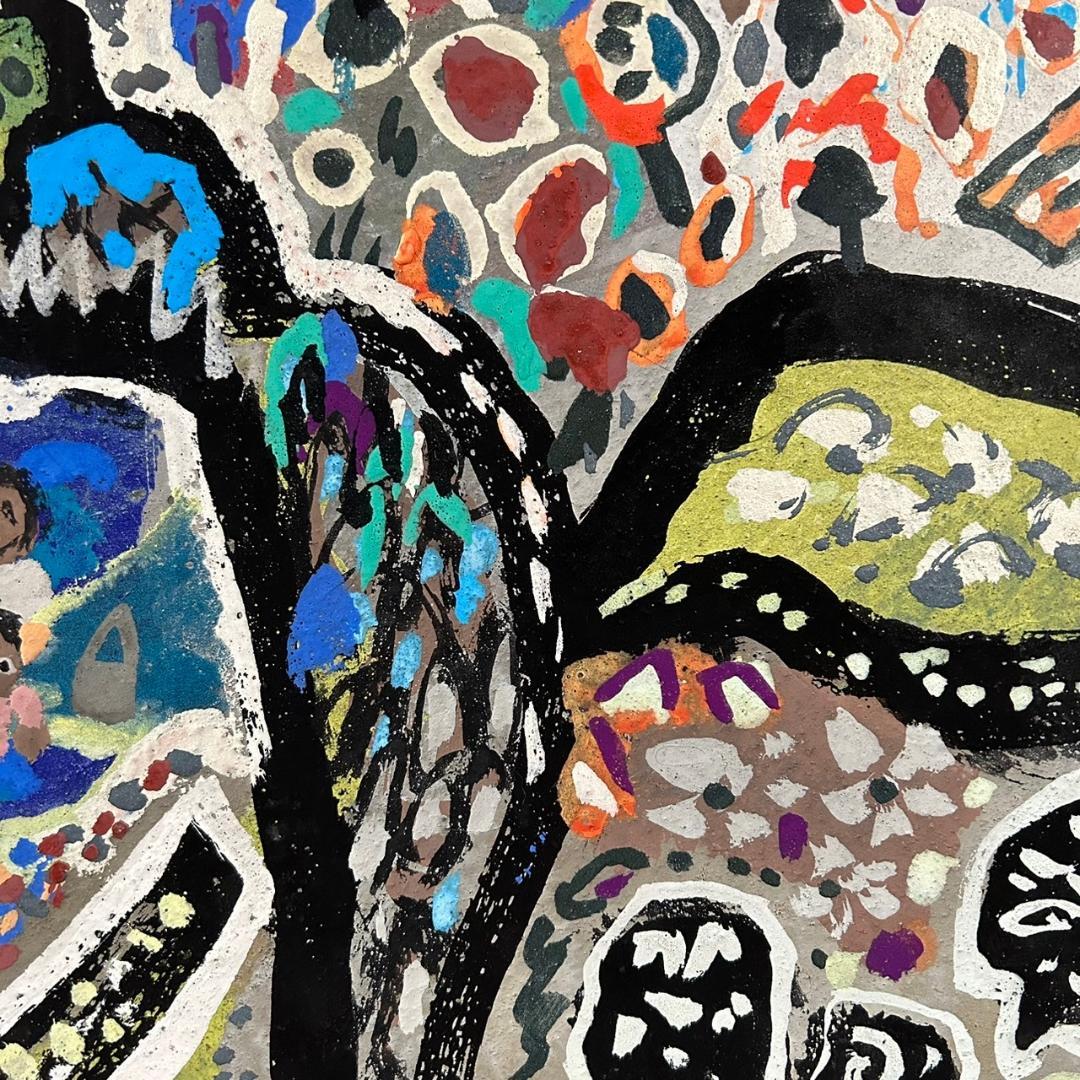 【最終値下げ】丸投三代吉「赤富士」油絵 油彩画 共シール有 額縁入 姫路市