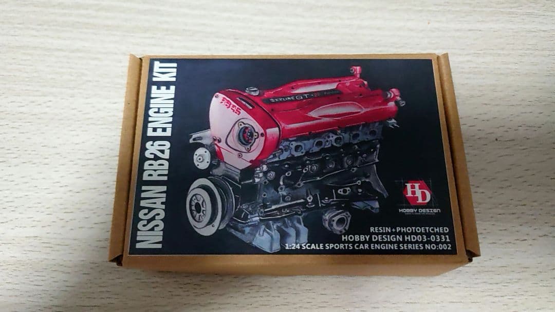 タミヤ スカイライン GT-R R34 と ホビーデザイン RB26 のセット