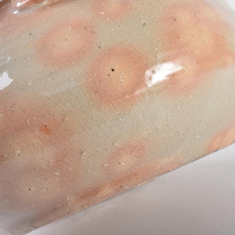 茶道具　萩焼　十代　三輪休雪作　水指　共布共箱　M　R7990B