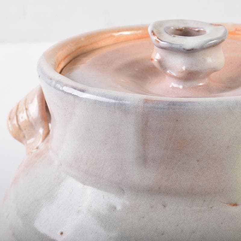 茶道具　萩焼　十代　三輪休雪作　水指　共布共箱　M　R7990B