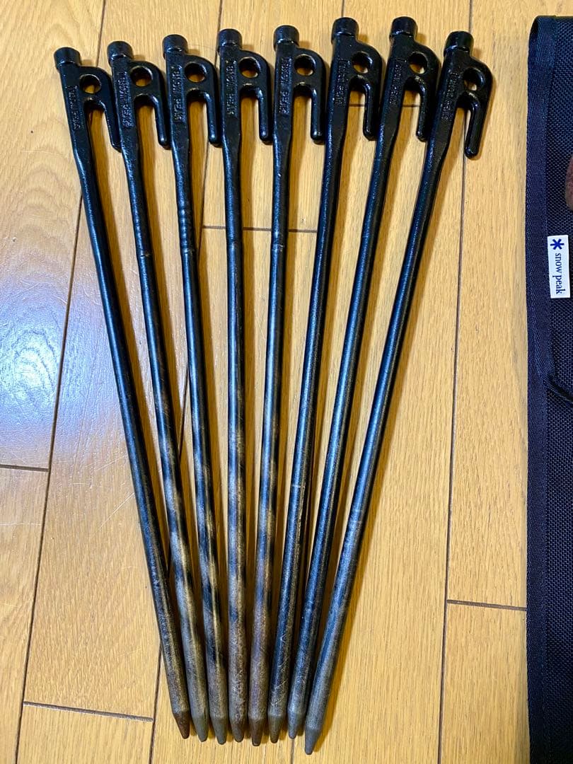 スノーピーク ペグハンマー Pro.C ペグ 40×8本 30×10本 ケース付