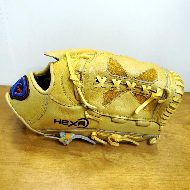 ヘキサ HEXA 日本製 ハイパーカーフ 投手用 軟式グローブ