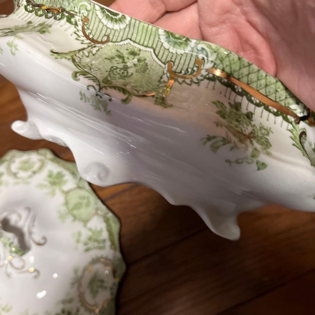 限定最終アンティークウェッジウッド高額キャセロールヴィンテージ形が凝ったデザイン