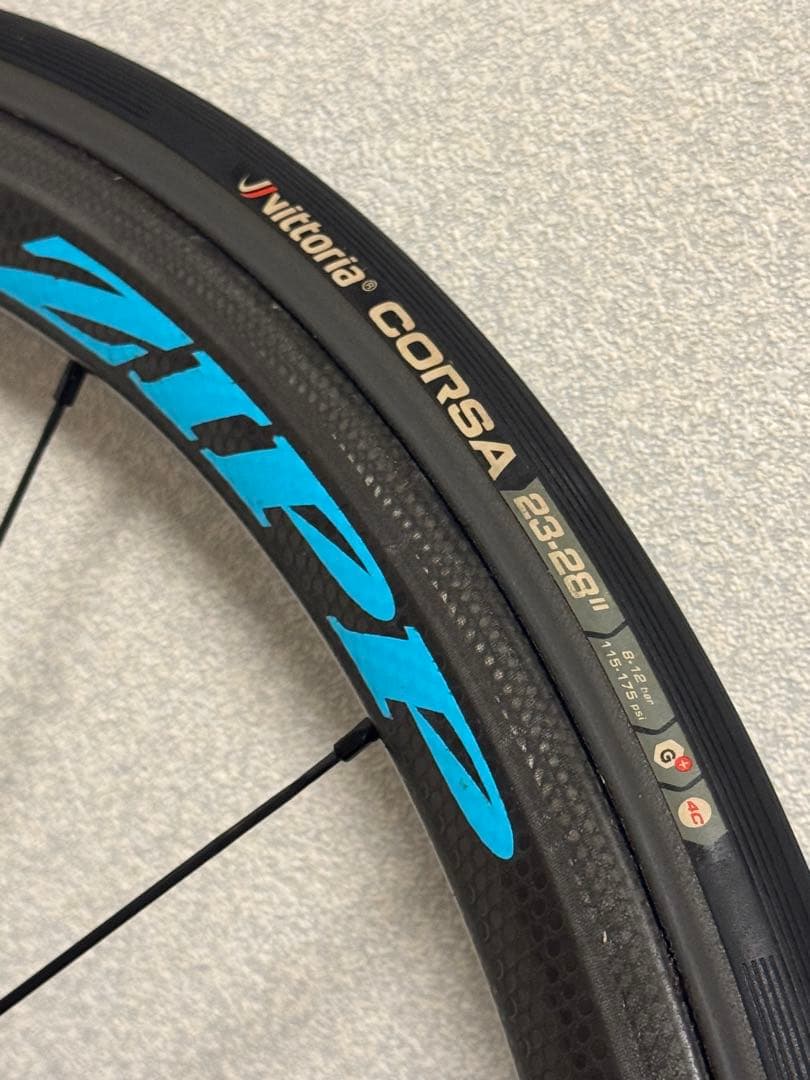 ZIPP202 カーボンホイール チューブラー シマノ11〜12速　リムブレーキ