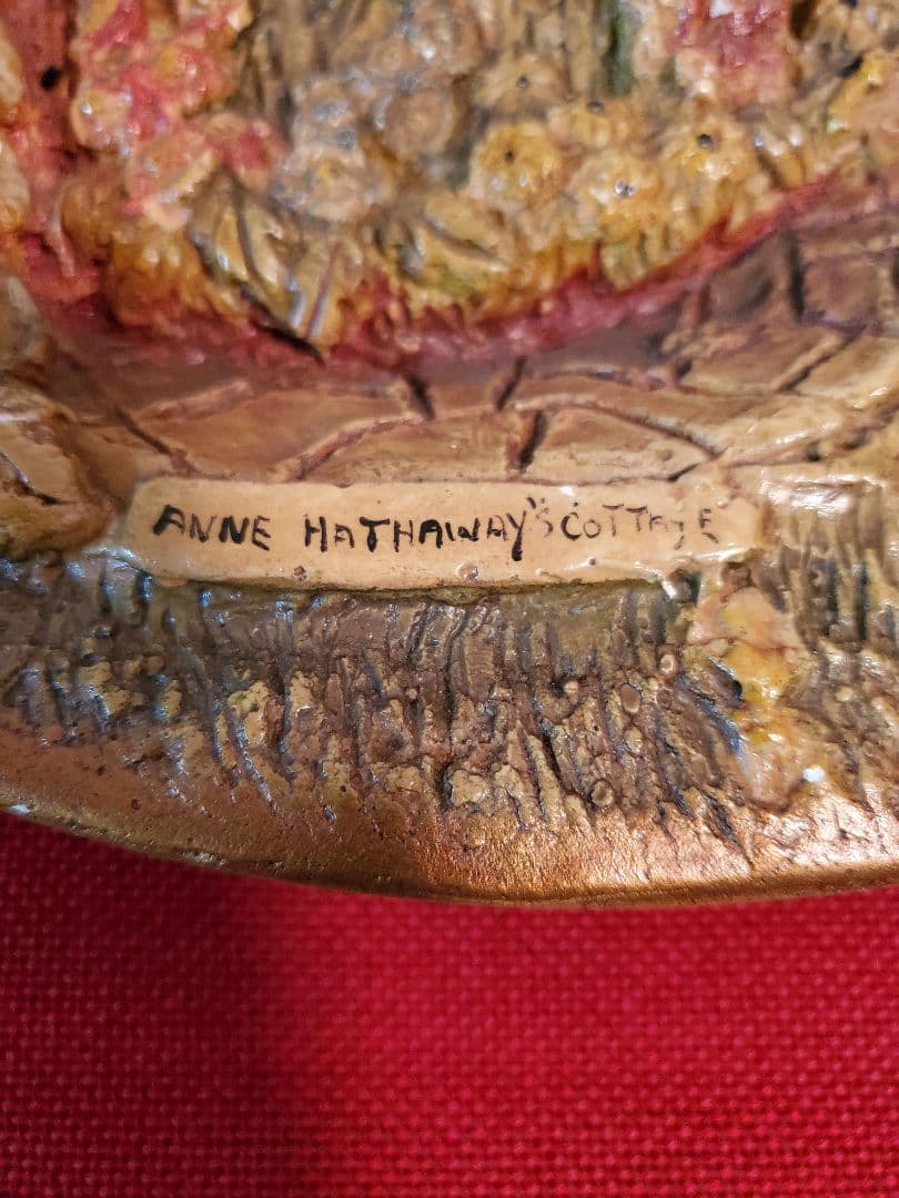 英国　アンティーク　壁掛け　陶器