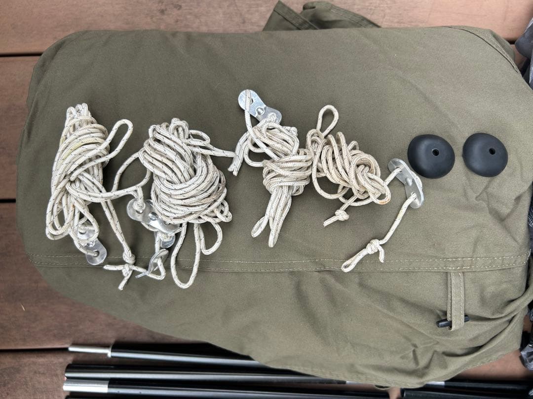 BUNDOK ソロベースEX カーキ　中古