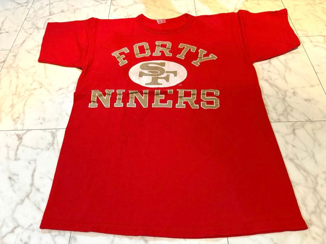 80s 90s Champion 49ers Tシャツ Lリバース チャンピオン