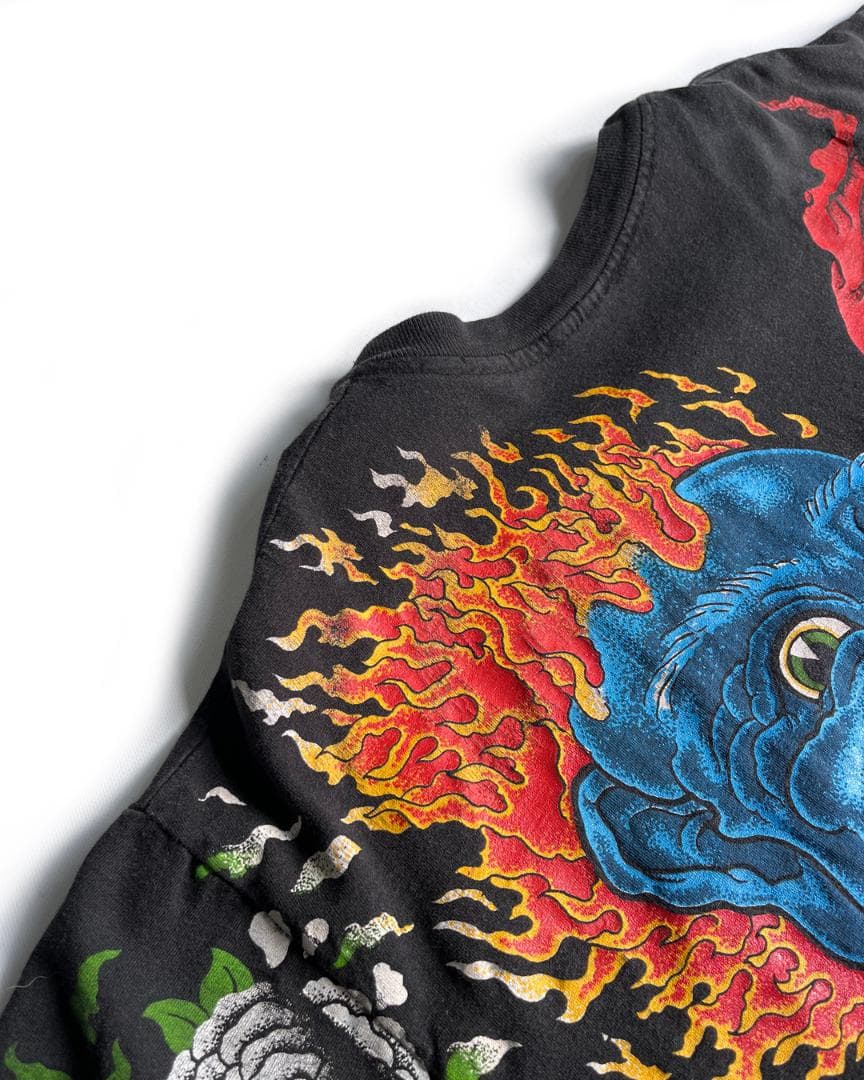 90's \" OZZY OSBORNE \" タトゥー総柄 バンド Tシャツ