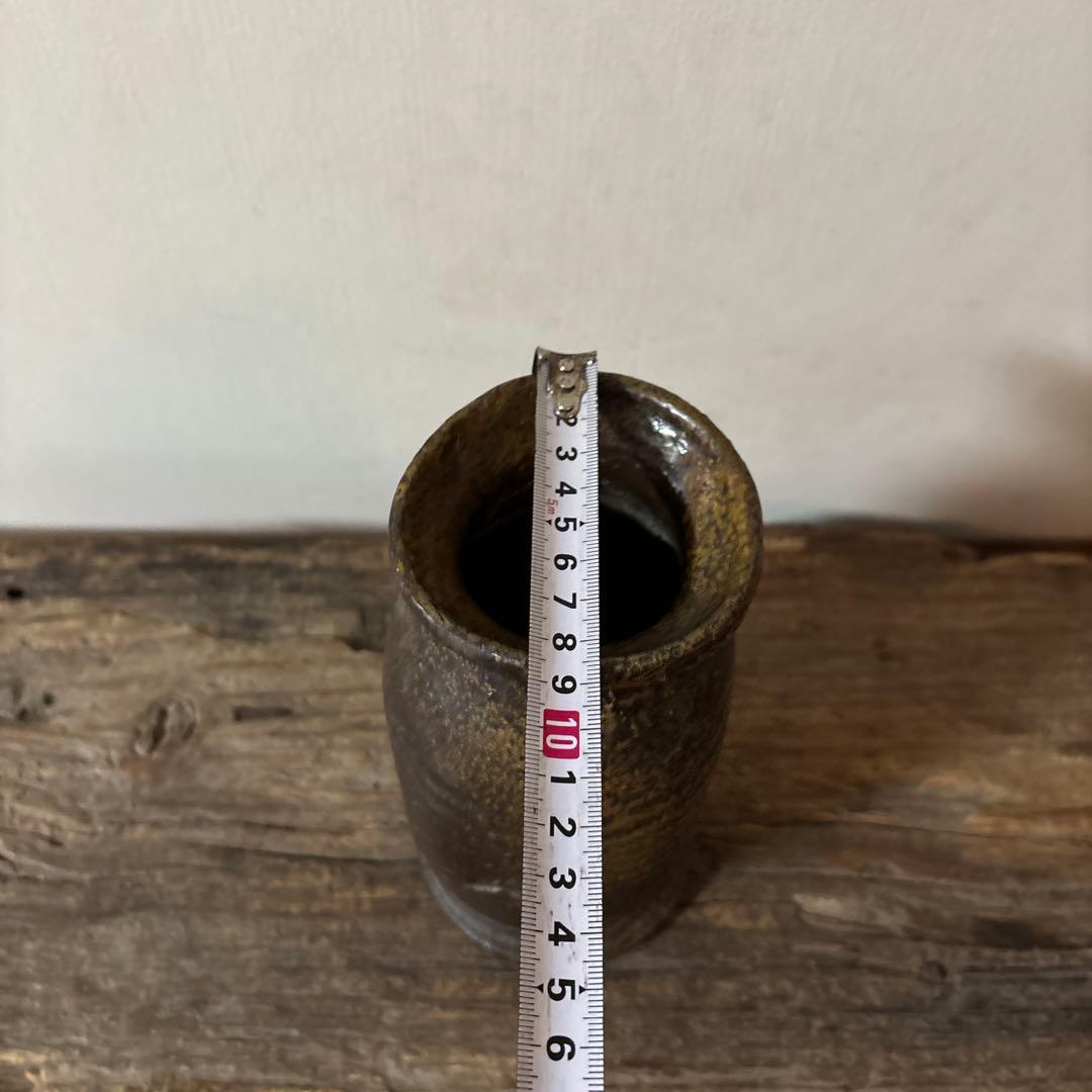 古備前花入　江戸〜明治　古丹波　花器　茶道具　アンティーク　骨董検:秦秀雄　李朝