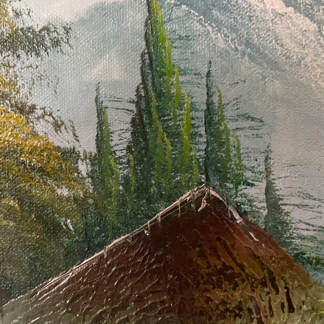 風景油絵　額56×47×4.5cm お値下げ交渉してください。アンティーク