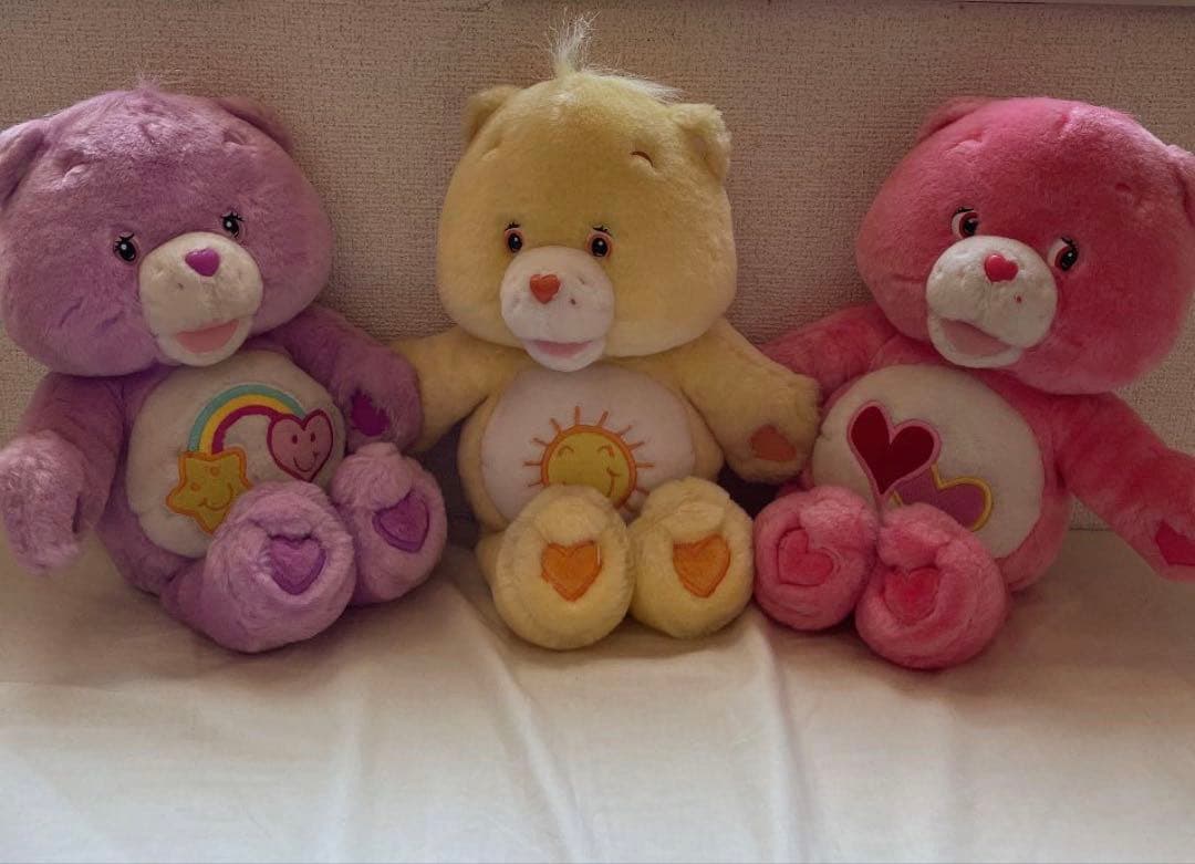 【レア】　ケアベア ぬいぐるみ 3体セット　トーキング