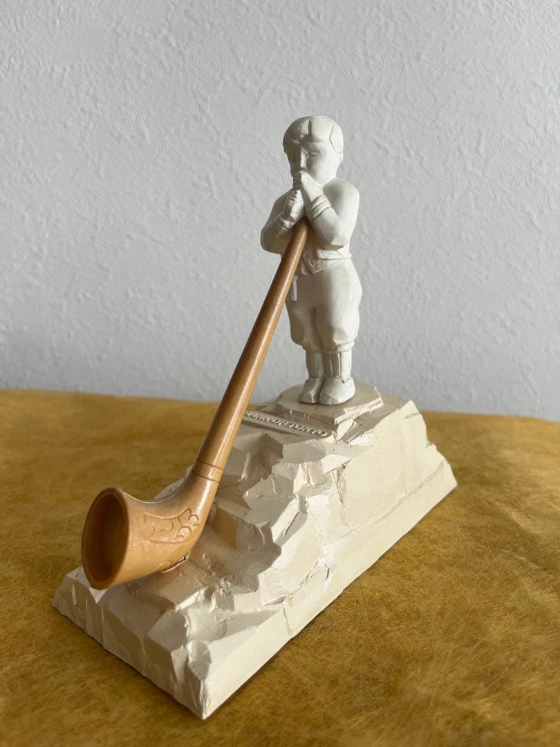 東京銀行　貯金箱　アルプホルンを吹く少年　昭和レトロ