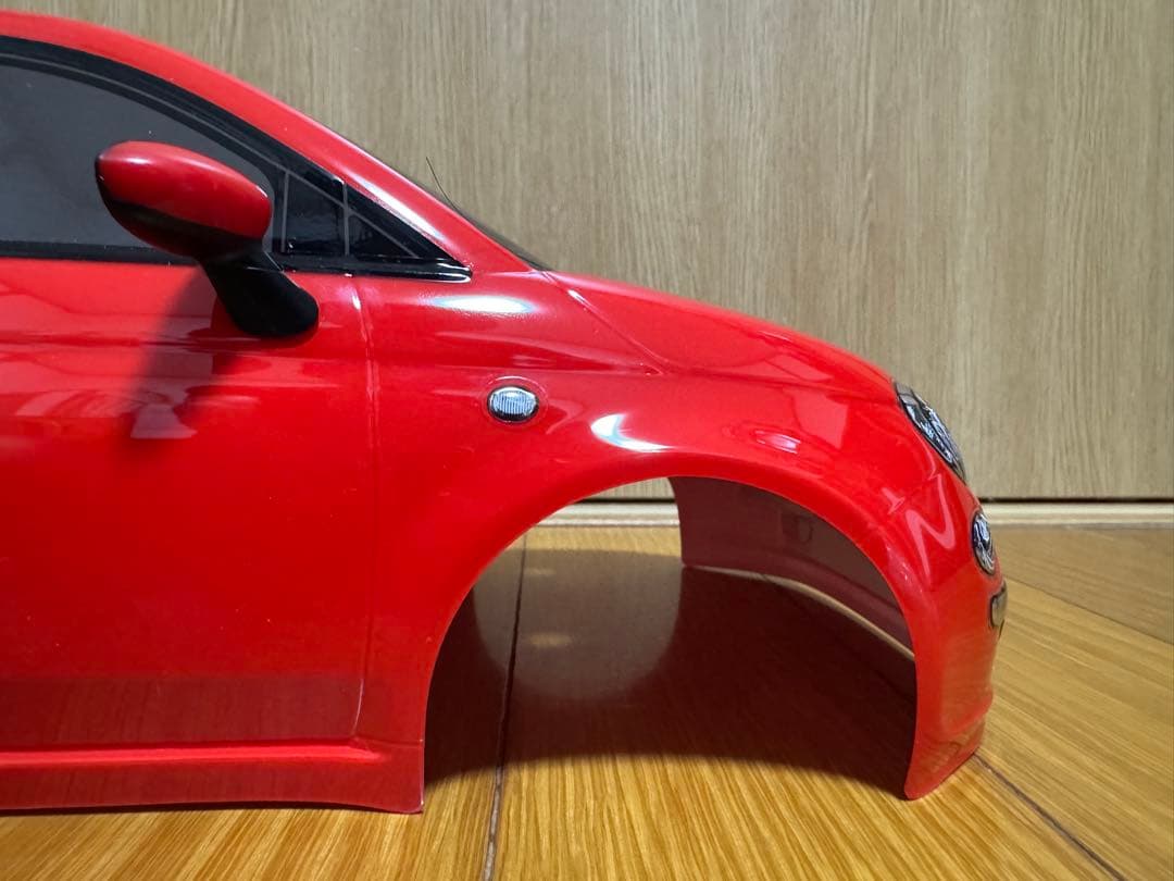 FIAT500 タミヤアフターパーツ 完成品 スペアボディ Mシャーシ用