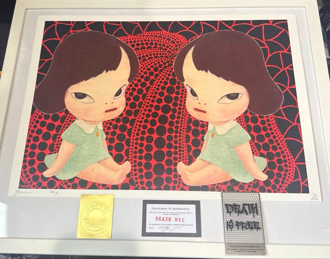 DEATH NYC 現代アートポスター　世界100枚限定　奈良美智　草間弥生