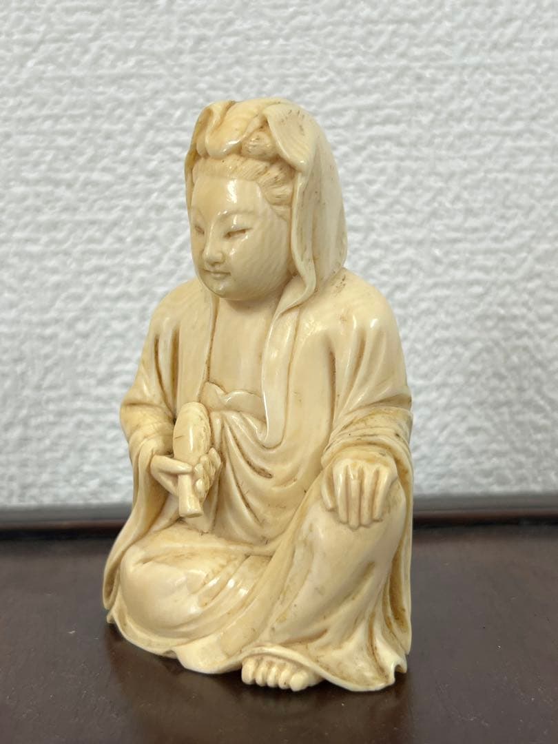 古美術　彫刻　観音様/H--0077