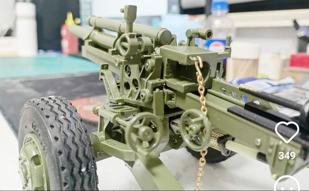 1/16スケール　手作　米軍105榴弾砲模型レプリカ　新品
