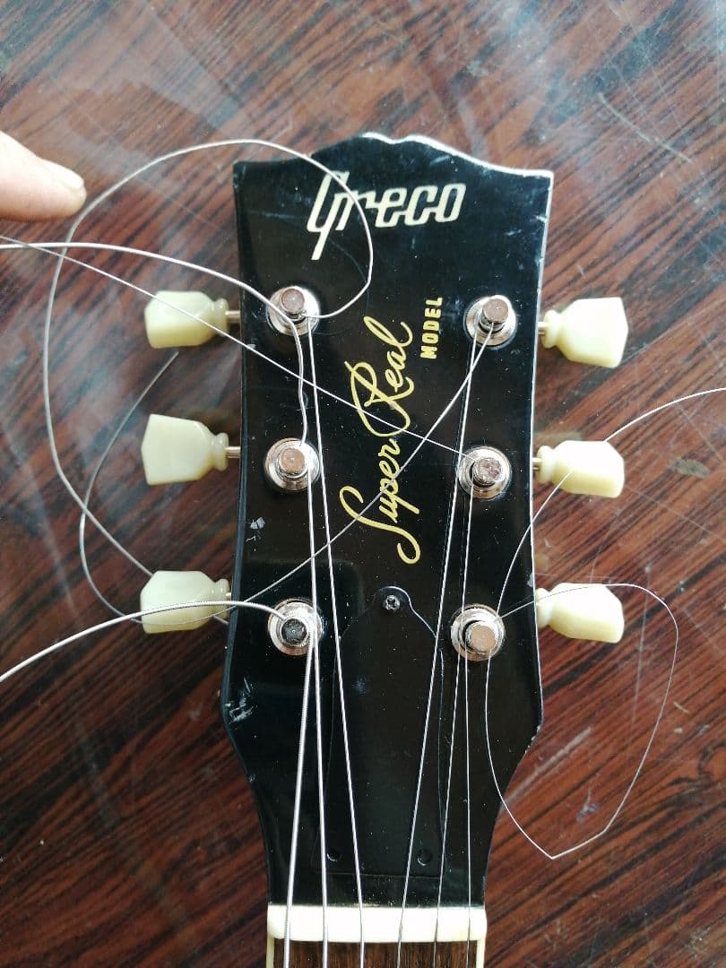 GrecoSuperRealグレコスーパーリアルレスポールブラウンサンバースト訳