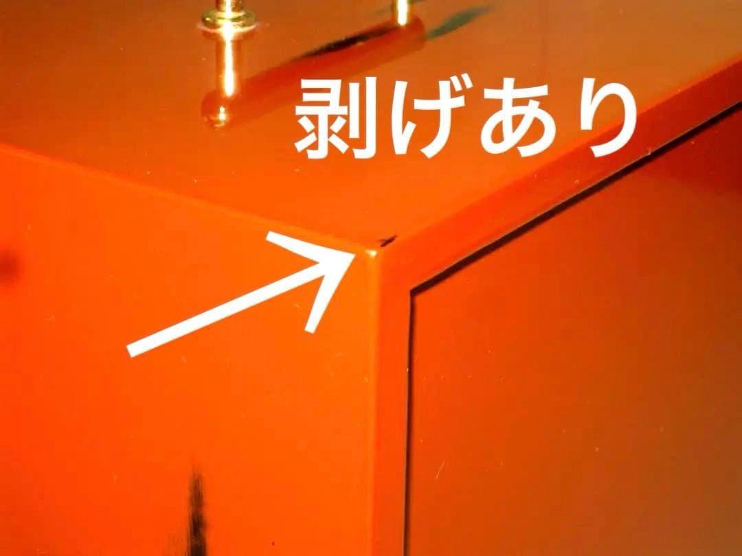 廃番品　メイクボックス 小　紀州塗り　根来塗　鏡台　コスメボックス