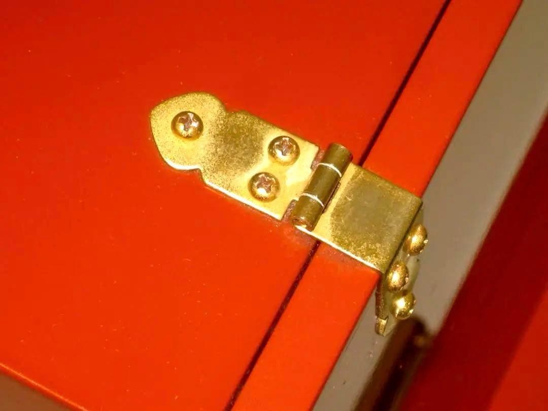 廃番品　メイクボックス 小　紀州塗り　根来塗　鏡台　コスメボックス