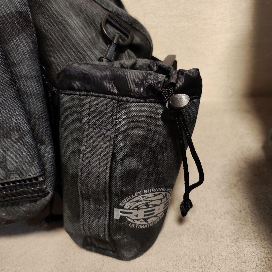 RIVALLEY BURNING BLOOD フィッシングベスト カモフラージュ